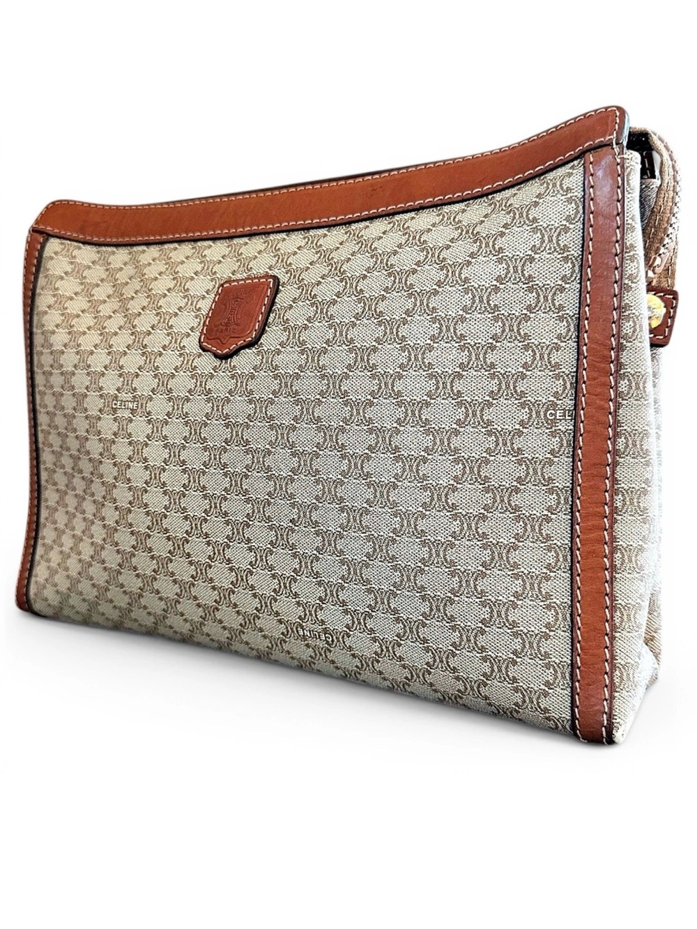極美品 Vintage Celine Macadam Clutch Bag Celine | Bags | Celine Beige Macadam Triomphe Vintage Clutch